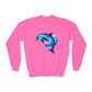 Neptune The Dolphin Youth Crewneck Sweatshirt - Comfy and Cute Style for Kids