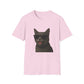 Gray Cat Wearing Sunglasses - Adult T-Shirt