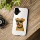 Miniature Schnauzer Wearing Sunglasses - Tough Phone Case