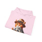 Tabby Cat in Fedora & Suit – Adult Unisex Hoodie