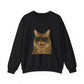 Siberian Cat Wearing Sunglasses - Adult Crewneck Sweatshirt