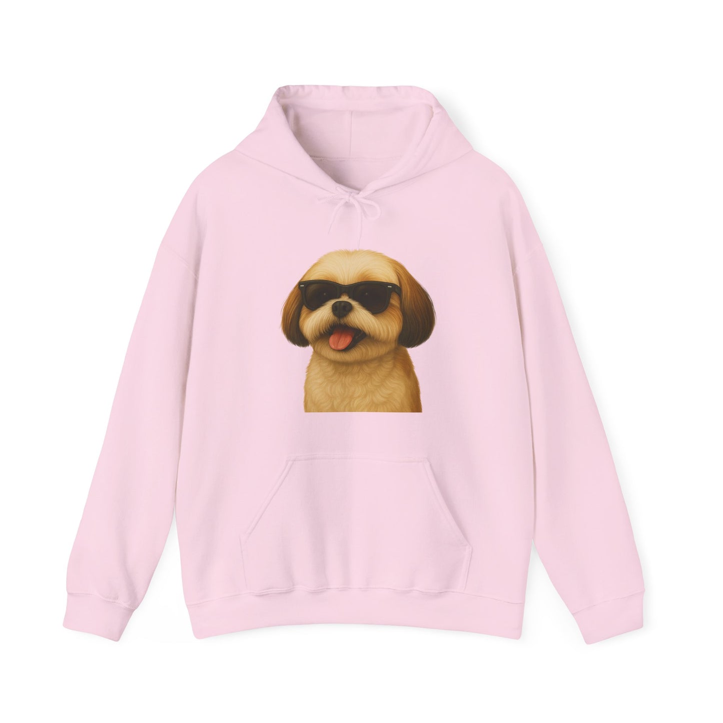 Shih Tzu Wearing Sunglasses - Adult Hoodie