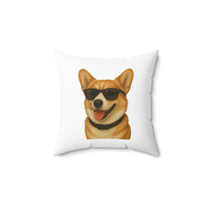 Corgi Wearing Sunglasses - Throw Pillow