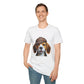 Smiling Beagle Wearing A Deerstalker Hat - Adult T-Shirt - Too Cute Pets