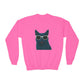 Russian Blue Cat Wearing Sunglasses - Youth Sweatshirt