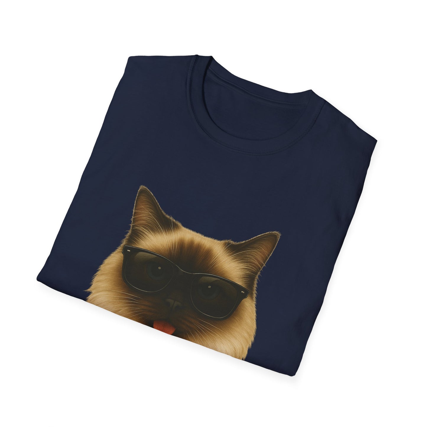 Ragdoll Cat Wearing Sunglasses - Adult T-Shirt