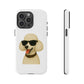 White Poodle Wearing Sunglasses - Tough Phone Case