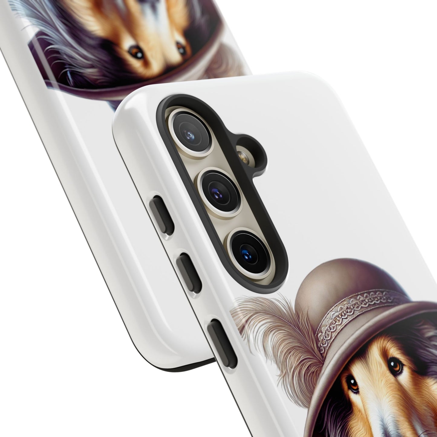 Collie Wearing a Cloche Hat - Tough Phone Case