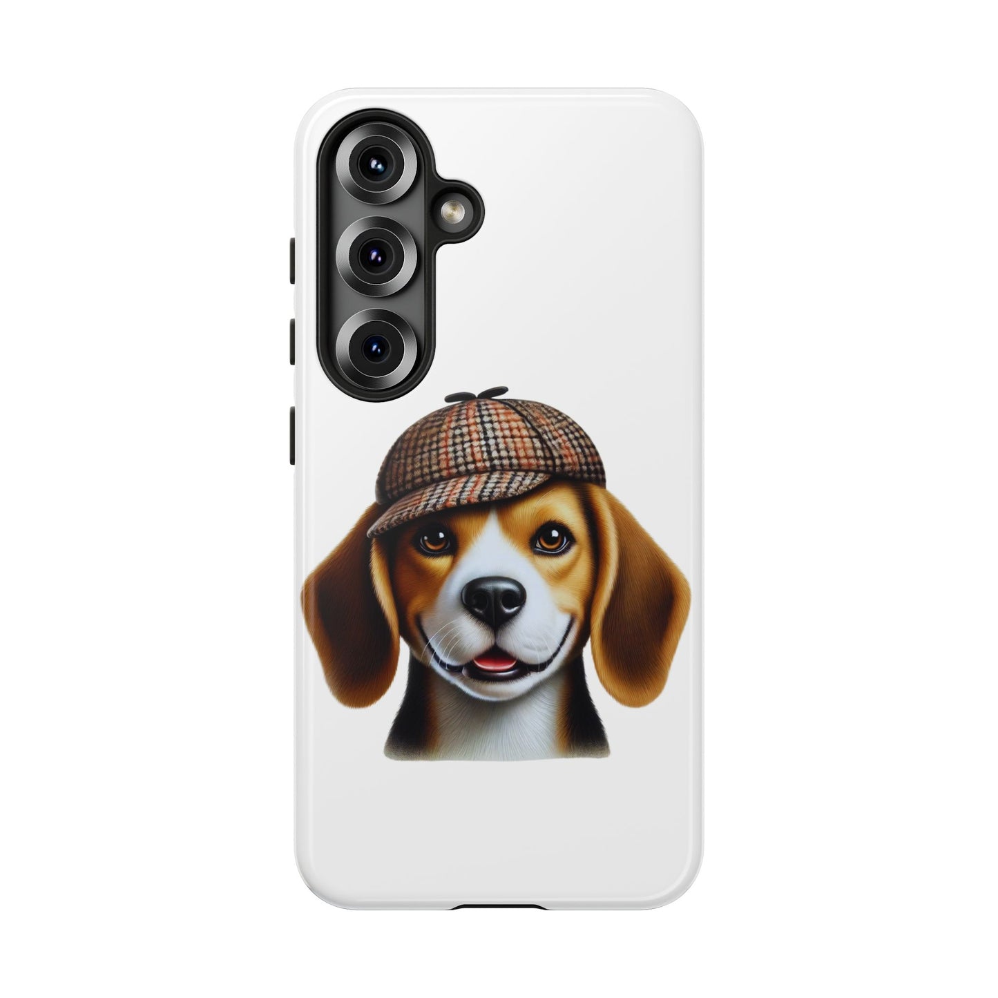 Beagle Wearing a Deerstalker Hat - Tough Phone Case