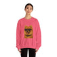 Pomeranian Wearing Sunglasses - Adult Crewneck Sweatshirt