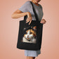 Calico Cat Wearing a Beret - Cotton Tote Bag