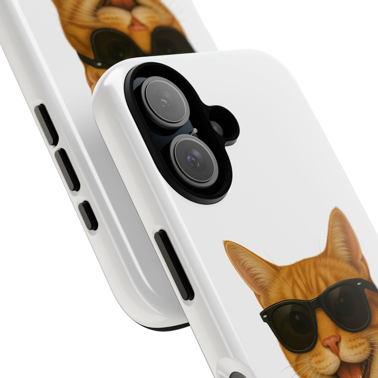 Orange Tabby Cat Wearing Sunglasses - Tough Phone Case