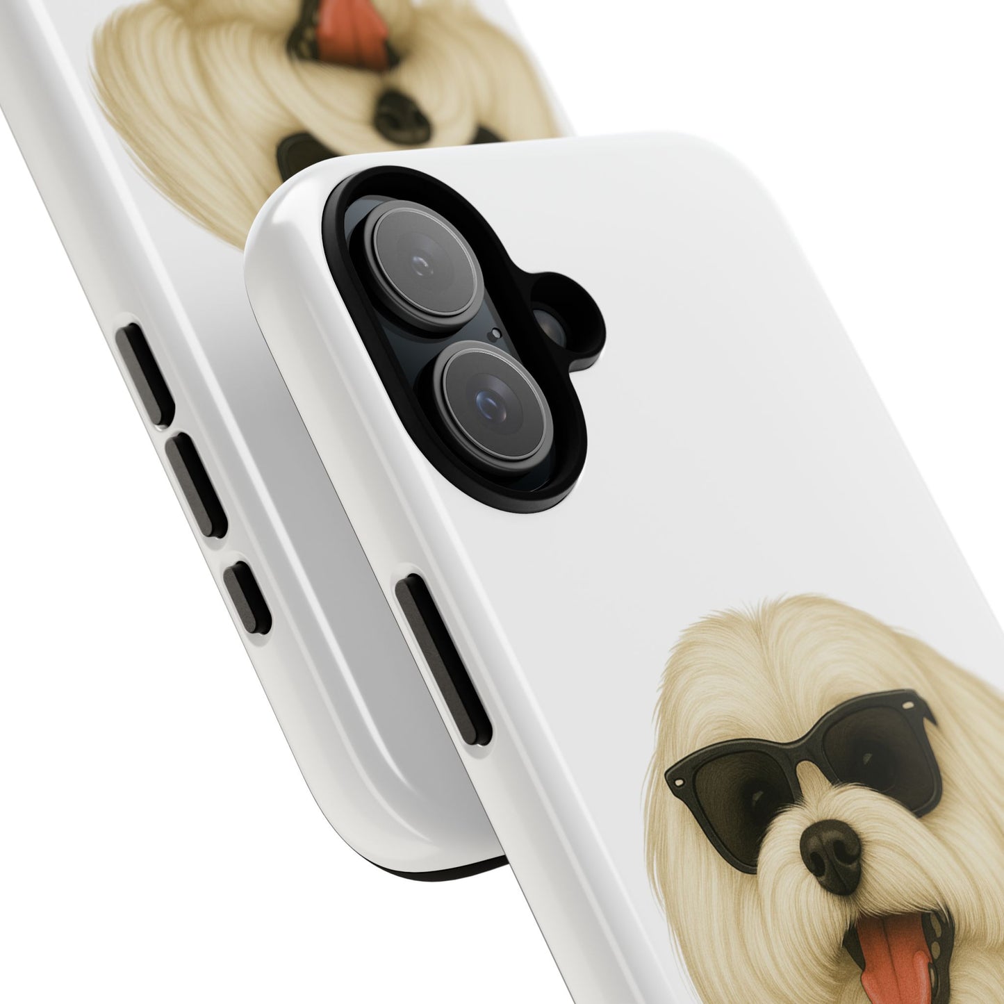 Maltese Wearing Sunglasses - Tough Phone Case