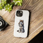 Husky Wearing a Fur Hunter Hat - Tough Phone Case