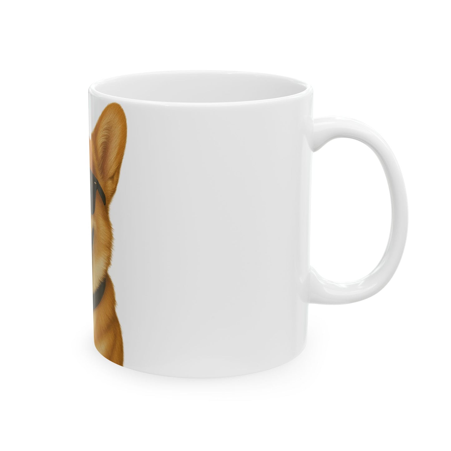 Corgi Wearing Sunglasses Ceramic Mug