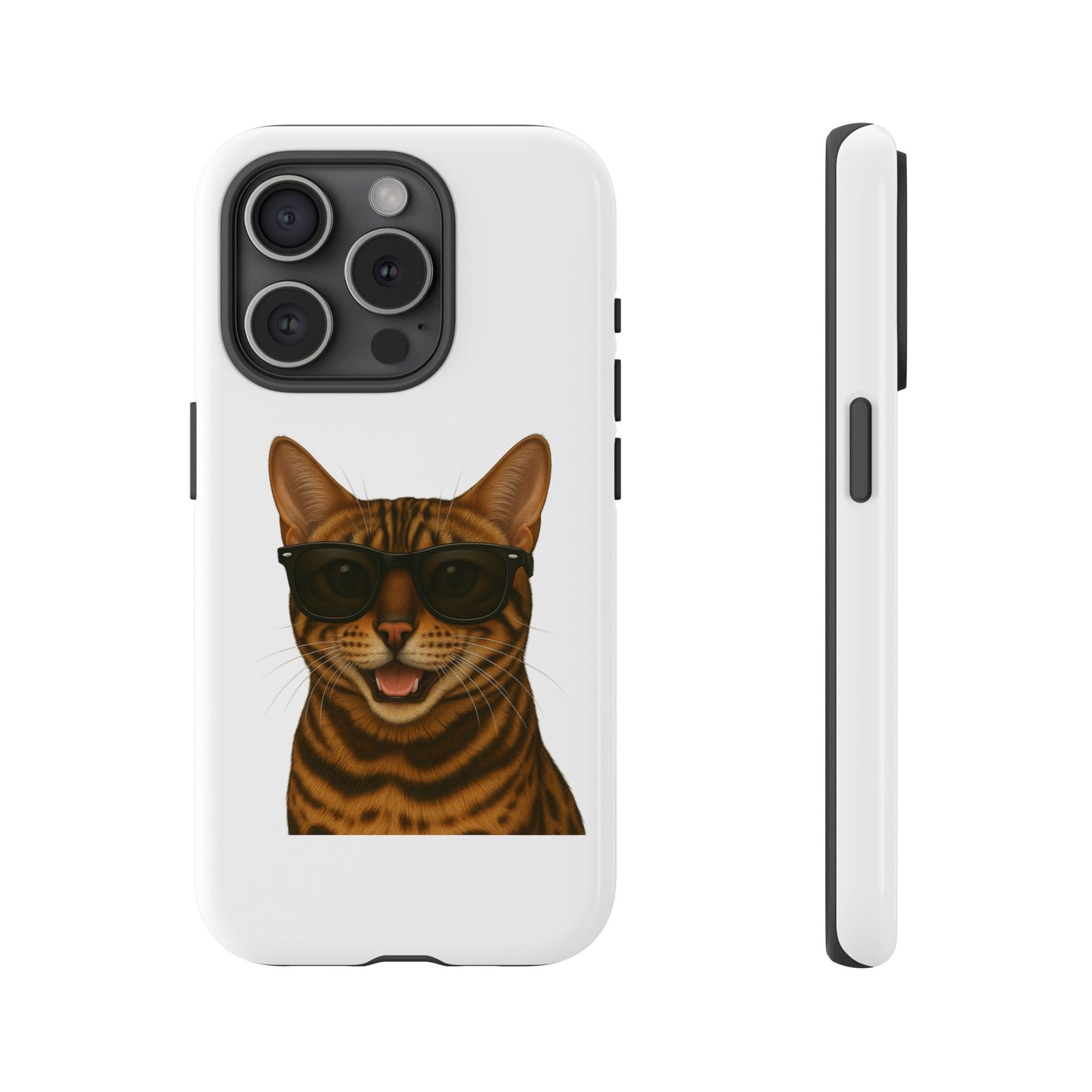 Bengal Cat Wearing Sunglasses - Tough Phone Case