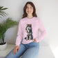 Husky in Fur Trappers Hat - Adult Crewneck Sweatshirt - Too Cute Pets