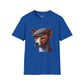 Basenji Wearing Tweed Flat Cap - Adult T-Shirt - Too Cute Pets