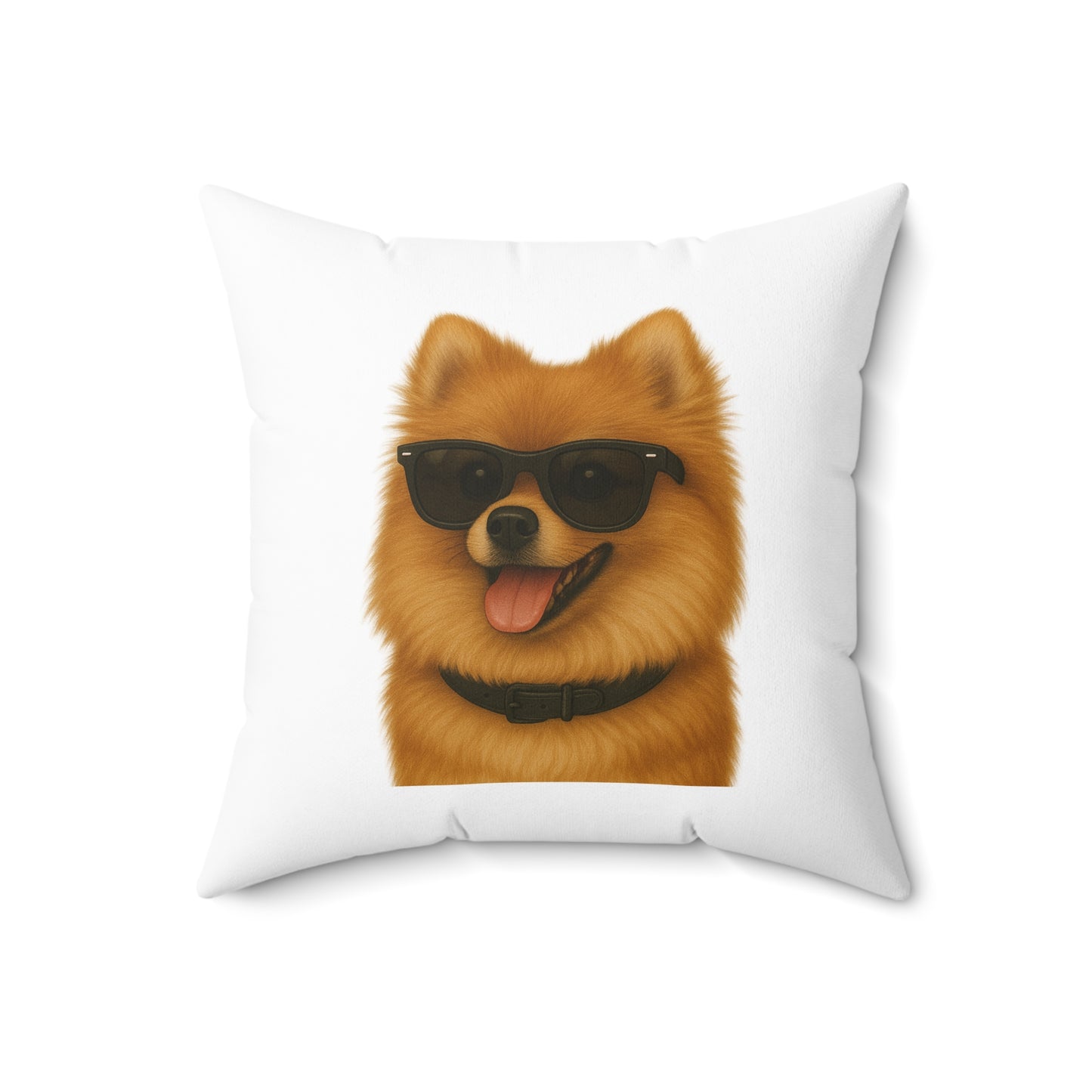 Pomeranian Wearing Sunglasses - Throw Pillow