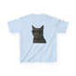 Gray Domestic Shorthaired Cat Wearing Sunglasses Kids Tee