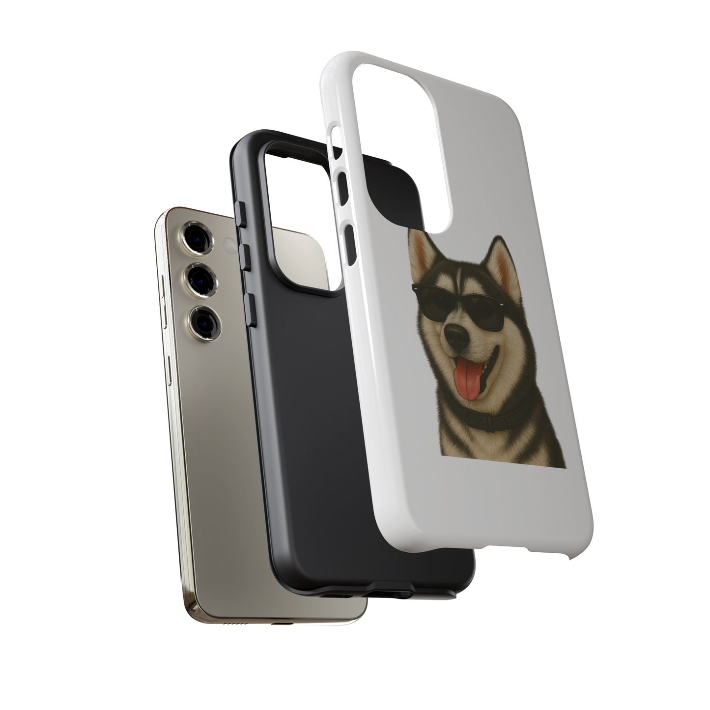 Siberian Husky Wearing Sunglasses - Tough Phone Case