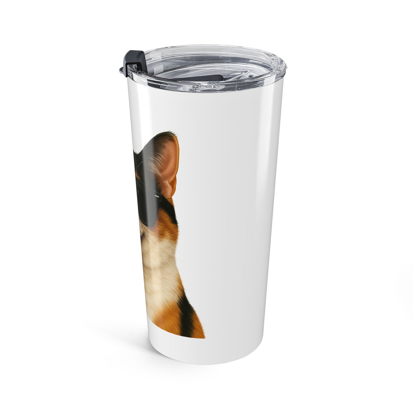 Calico Shorthair Cat Wearing Sunglasses - 20oz Tumbler