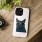 Russian Blue Cat Wearing Sunglasses - Tough Phone Case