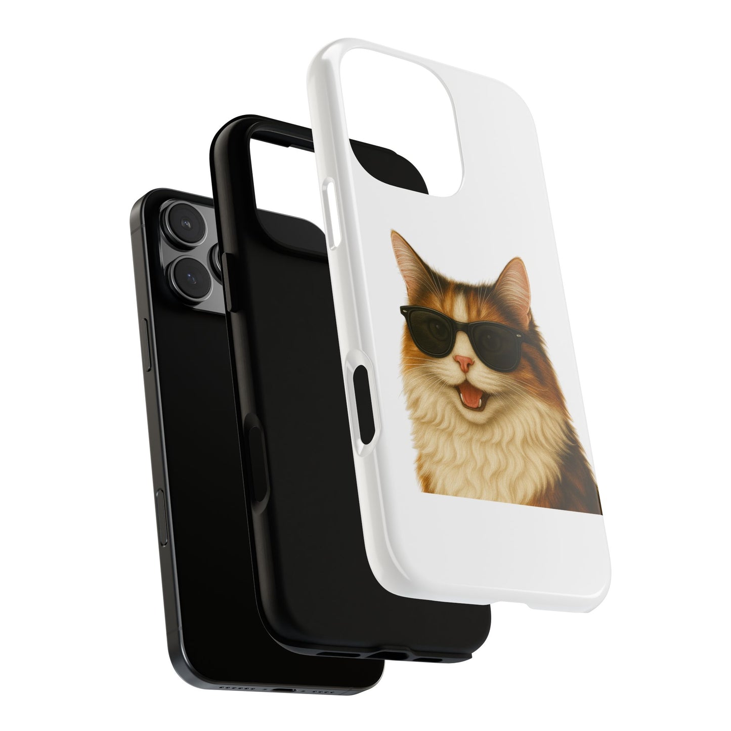 Calico Cat Wearing Sunglasses - Tough Phone Case