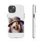 Collie Wearing a Cloche Hat - Tough Phone Case