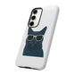Russian Blue Cat Wearing Sunglasses - Tough Phone Case