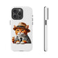 Tabby Cat Wearing a Fedora - Tough Phone Case