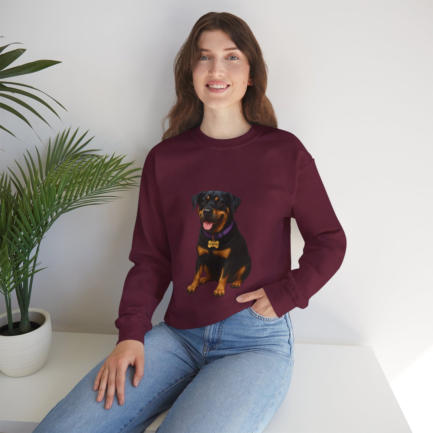 Rottweiler Lab Mix Pumpkin Sweatshirt