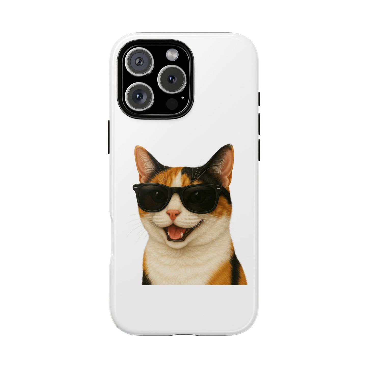 Calico Shorthair Cat Wearing Sunglasses - Tough Phone Case