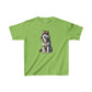 Husky Wearing Fur Trappers Hat - Youth T-shirt - Too Cute Pets