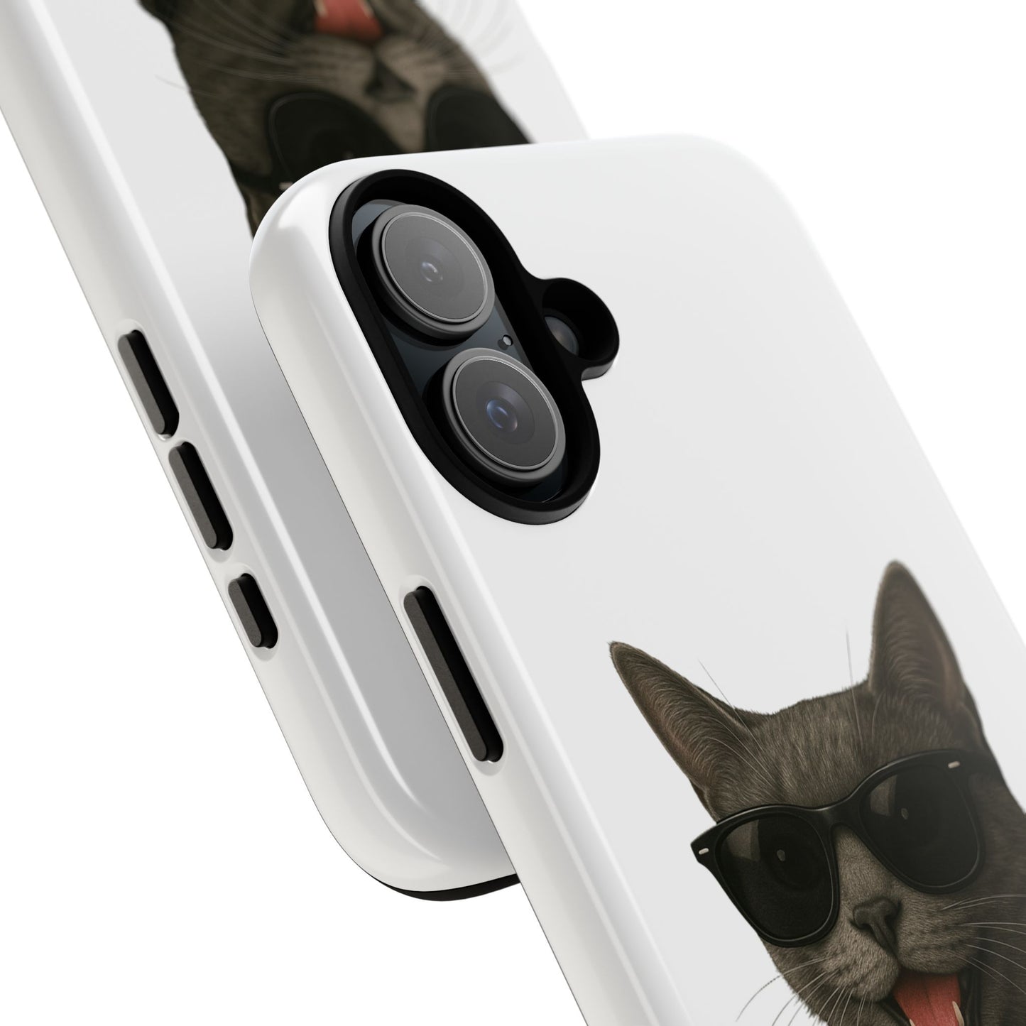 Gray Cat Wearing Sunglasses - Tough Phone Case
