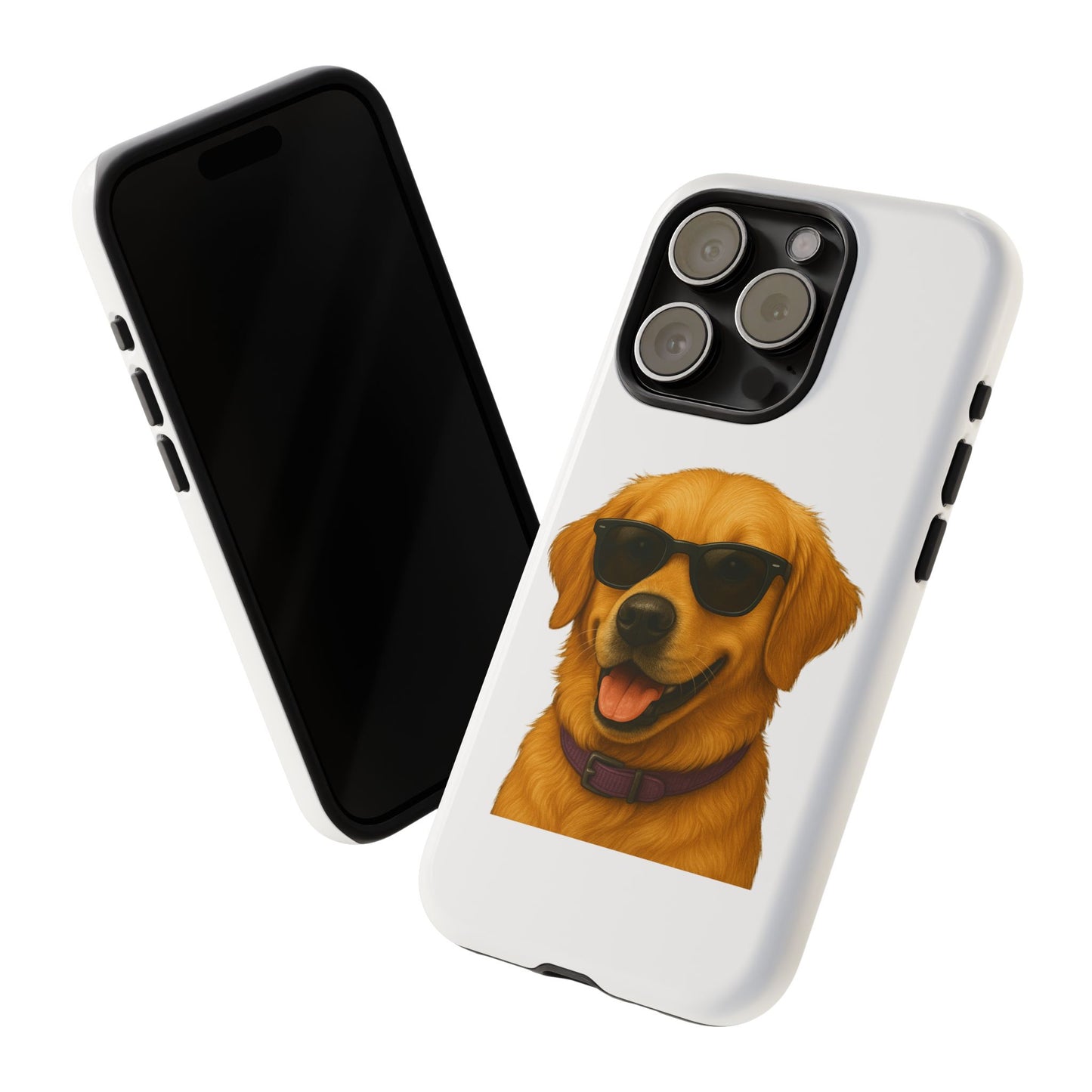 Golden Retriever Wearing Sunglasses - Tough Phone Case