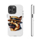 German Shepherd Wearing a Boater Hat - Tough Phone Case