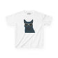 Russian Blue Cat Wearing Sunglasses Kids Tee