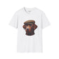 Brown Labrador Wearing Tweed Flat Cap - Adult T-Shirt - Too Cute Pets