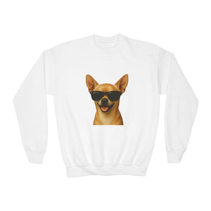 Chihuahua Wearing Sunglasses - Youth Sweatshirt