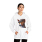 Basenji Wearing Tweed Flat Cap - Adult Hoodie - Too Cute Pets