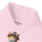 Cool Tabby Kitten Wearing Fedora Hat - Adult Hoodie - Too Cute Pets