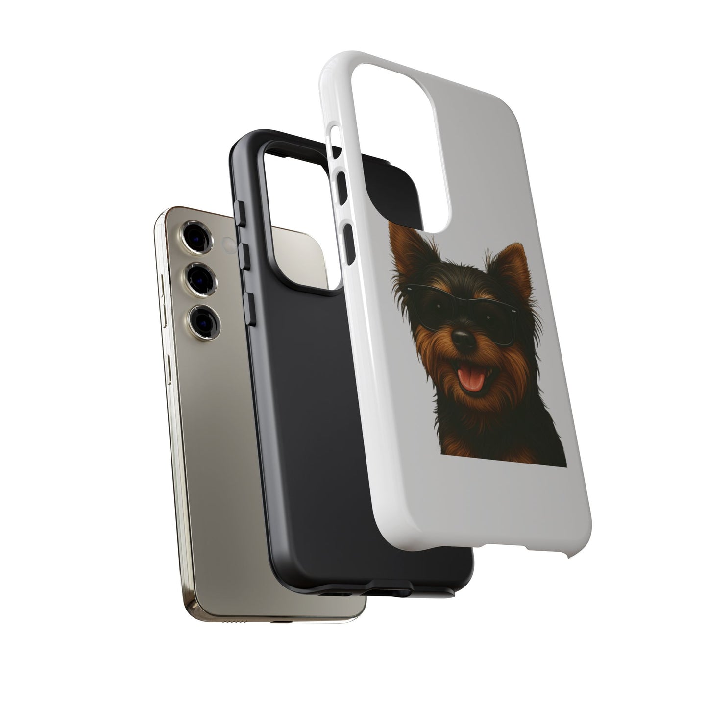 Yorkshire Terrier Wearing Sunglasses - Tough Phone Case