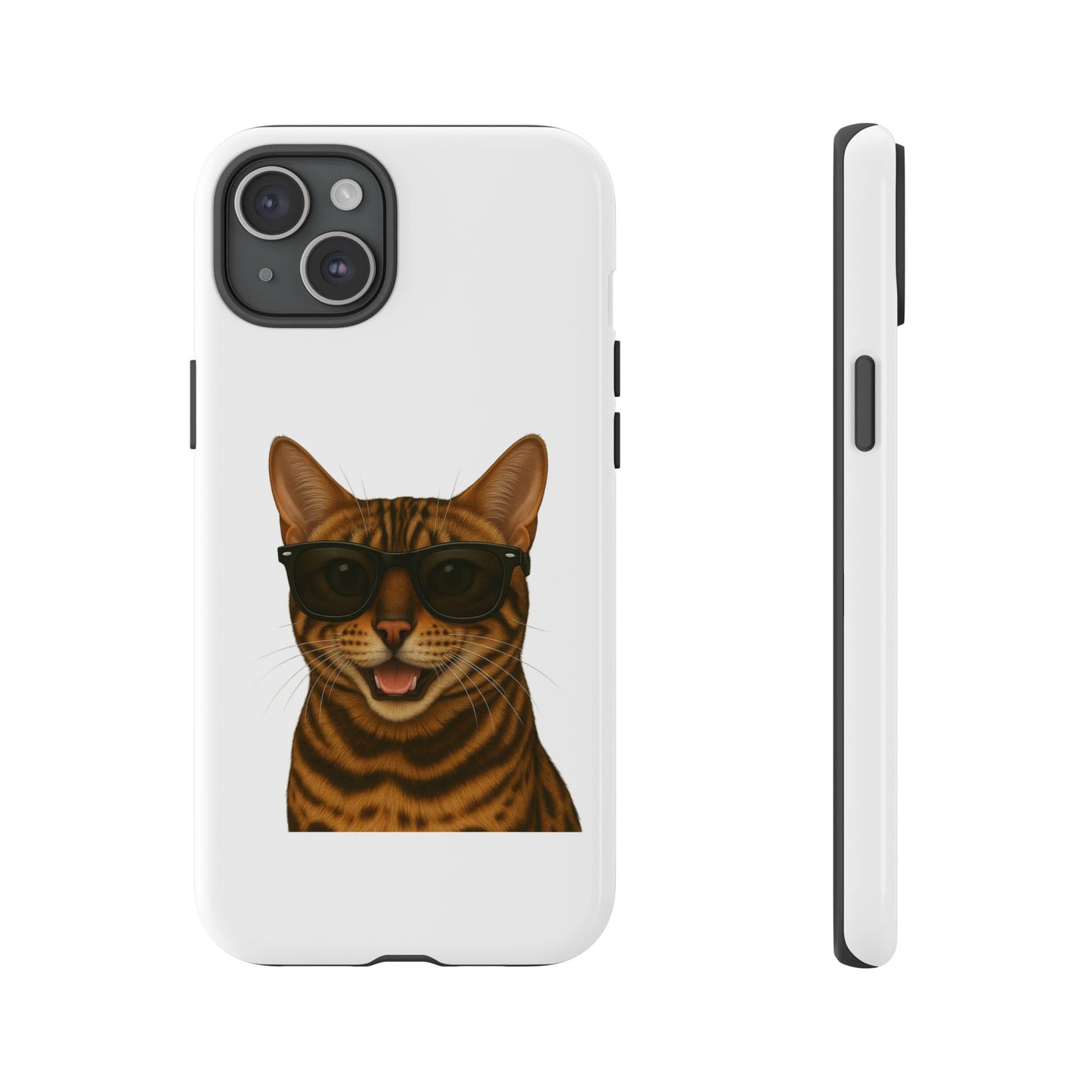 Bengal Cat Wearing Sunglasses - Tough Phone Case