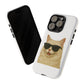 Cream Longhair Cat Wearing Sunglasses - Tough Phone Case