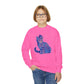Tabby Wearing Top Hat (Multi-color) -  Youth Sweatshirt - Too Cute Pets Collection