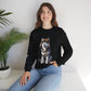 Husky in Fur Trappers Hat - Adult Crewneck Sweatshirt - Too Cute Pets