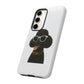 Black Poodle Wearing Sunglasses - Tough Phone Case