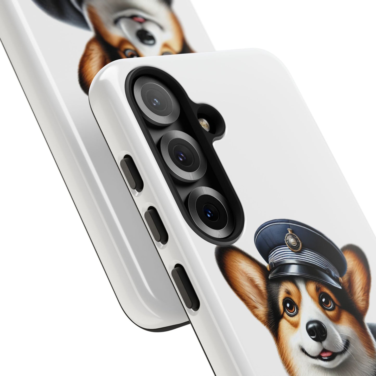 Corgi Wearing a Conductor's Hat - Tough Phone Case