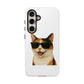 Calico Shorthair Cat Wearing Sunglasses - Tough Phone Case